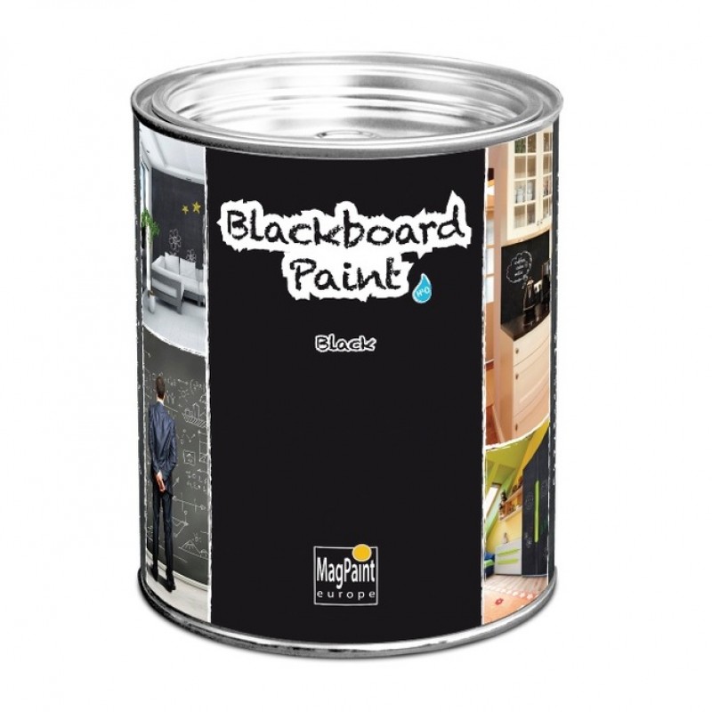 Грифельная краска BlackBoard Paint для стен и школьных досок (цв. черный / 1,0 л. / 5,0 кв. м.)