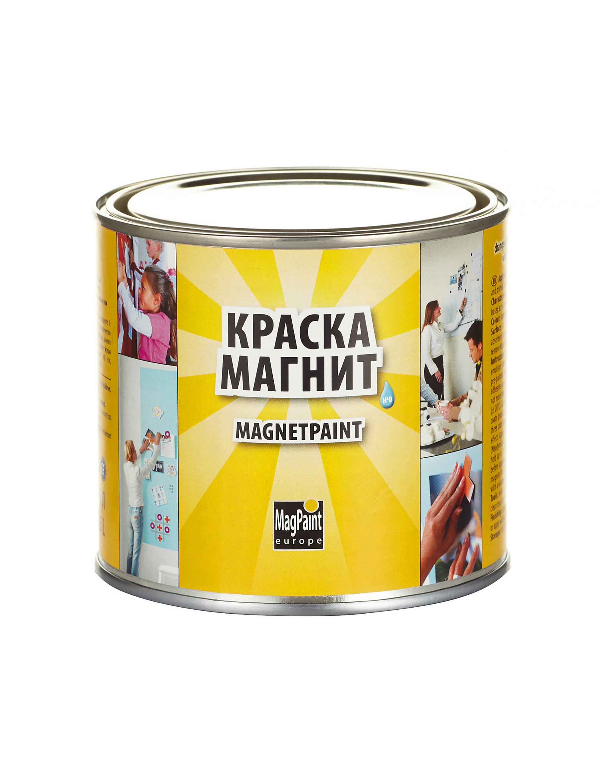 Магнитная краска для стен и поверхностей MagnetPaint (0,5 литра / 1 кв. м)